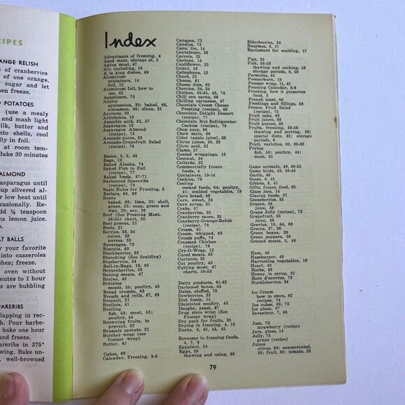 Vintage 1963 Cookbook Freezing Foods at Home Paperback - Picture 16 of 16